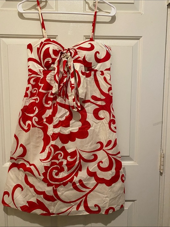 Dresses & Skirts - Red & White Floral Strap Sundress